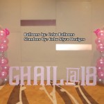 Pink Balloons & Letter Standees for a Debut at Bayfront Hotel
