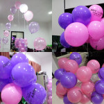 Pink & Purple Balloons for a 71st Birthday