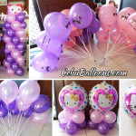 Pink & Purple Hello Kitty Balloon Decors