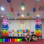 Rainbow Balloon Decoration at Dohera Hotel