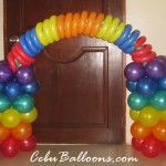 Rainbow Cake Arch