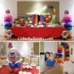 Rainbow Theme Balloon Decoration with 5ft Standee at Tsay Cheng Restaurant