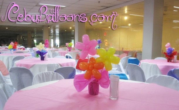 Three flowers Centerpieces at CICC