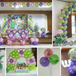 Tinkerbell Theme Balloon Setup at Sacred Heart Center (Saint Joseph Hall)