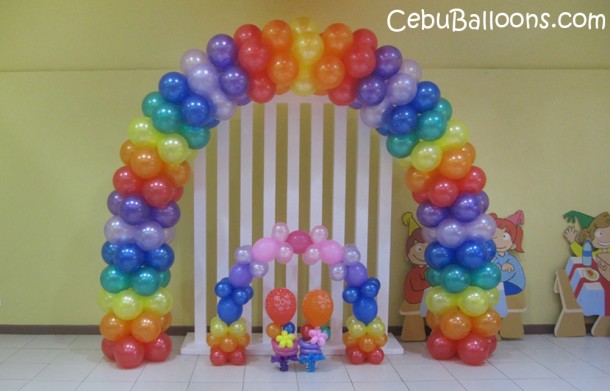 Up Theme Balloon Arch and Centerpieces