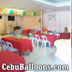 Jungle Safari Balloon Decors with Clown at AA's Barbeque (AS Fortuna)