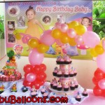 Winnie the Pooh Balloon Cake Arch