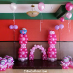 Hello Kitty-Girl Christening Balloon Setup at Hannah's Function Room Ground Floor