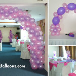 Sofia the first Balloon Decoration (Pink and Purple) at Diamond Hall in Metro Park Hotel