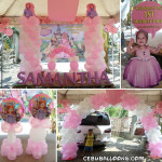 Sofia the first Balloon & Styro Decoration with Party Supplies at Buagsong Cordova