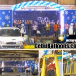Balloon Arch with Snowflakes & Snowman at Metaphil