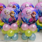 Elsa & Anna Centerpieces (Pink, Yellow, Light Blue)