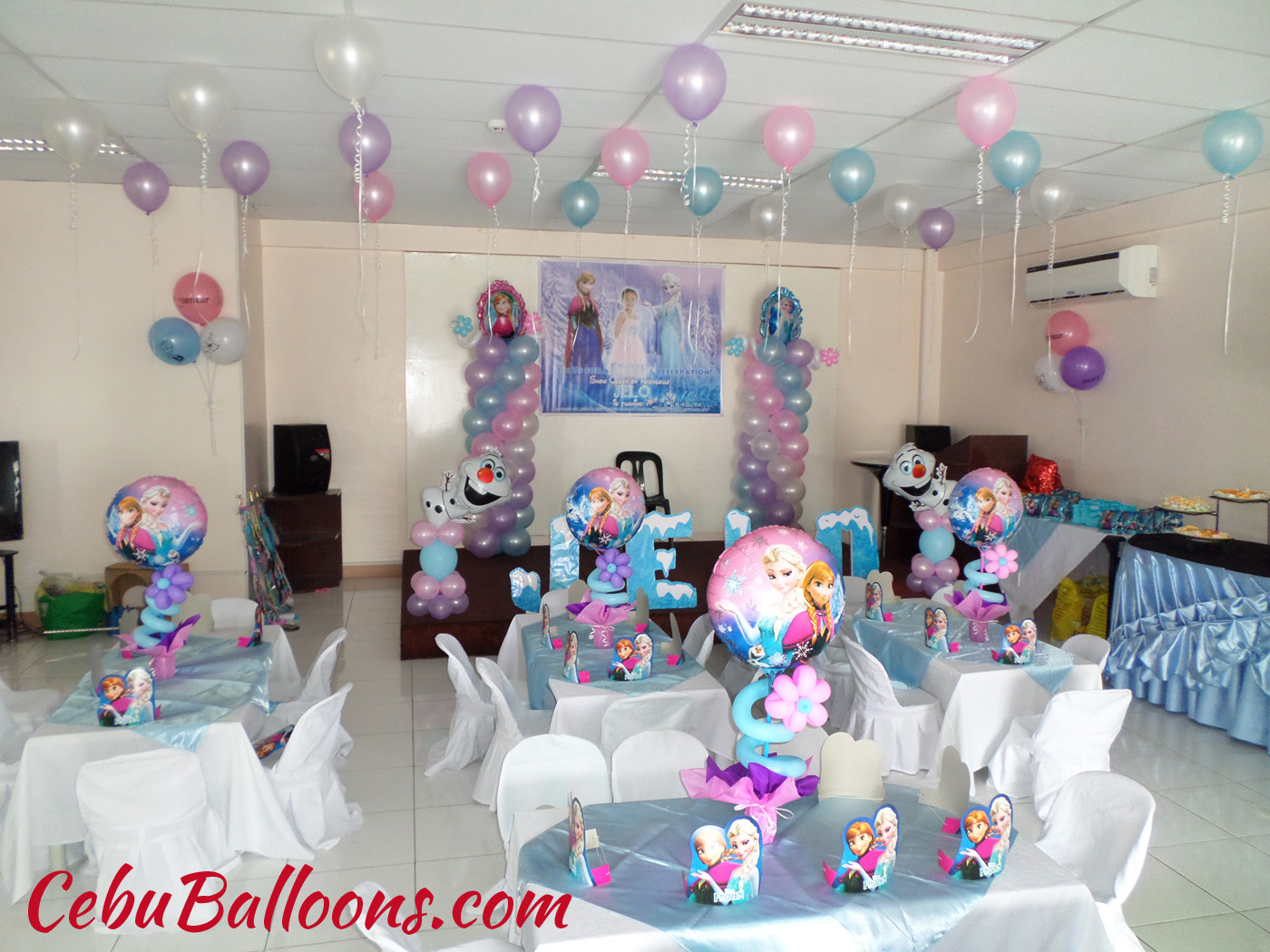 Walt Disney Frozen Theme Balloon Decoration Party Supplies At