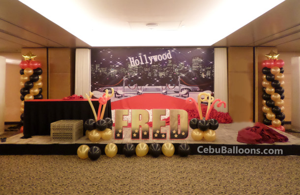 Balloon Decors for a Hollywood Theme Birthday Party at Quest Hotel