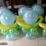 Christening Centerpieces (Light Blue & Light Green)