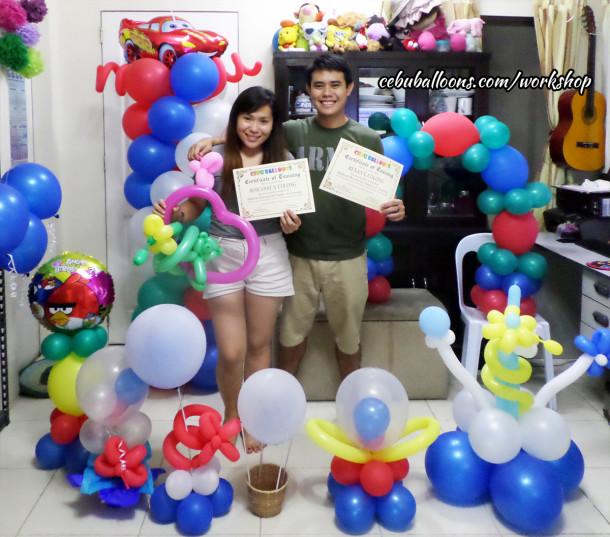 Balloon Decoration Training for Siblings from Siquijor