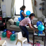 Balloon Workshop - Inflating the Balloons
