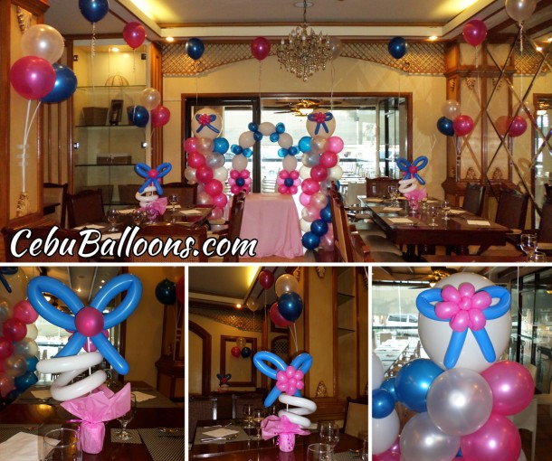 Ribbon Theme Balloon Decoration Package at Pino Restaurant (Ground Floor)