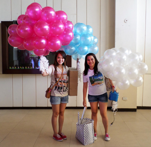 100pcs Small Flying Balloons for a Birthday at Cebu Country Club