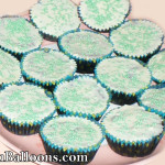 Chocolate Moist Cupcakes with White Chocolate Beads