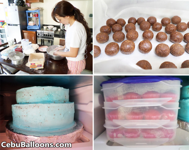 Preparing for a Frozen Theme Dessert Buffet