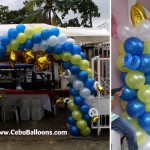 Starry Starry Night Balloon Arch and Pillars at Cubacub