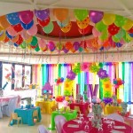 Venue with assorted decorations