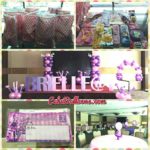 Brielle's Pink and Purple Balloons with Party Supplies at Bayfront