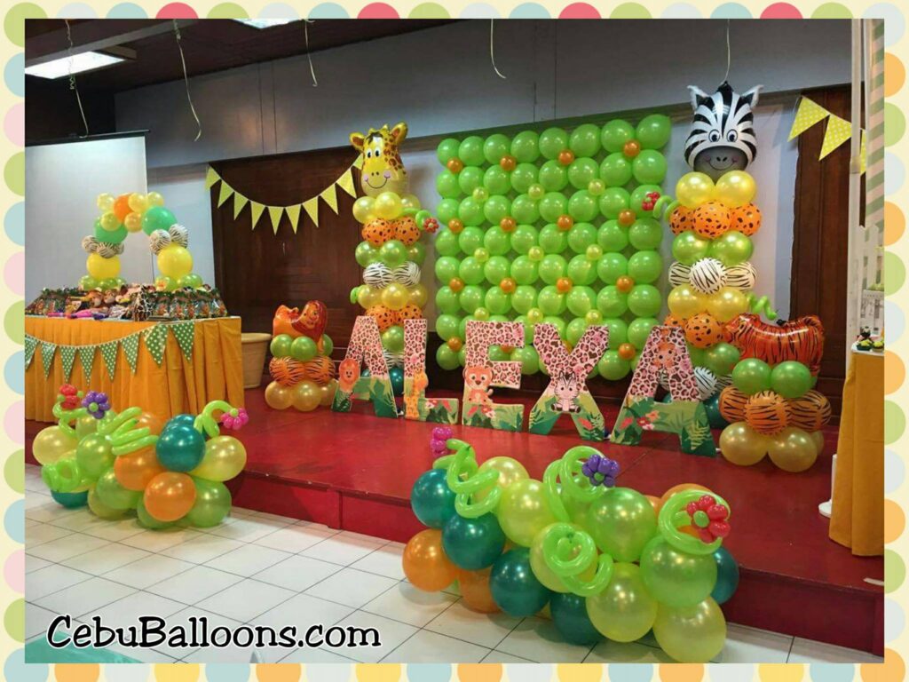 Alexa's Safari-themed Balloons